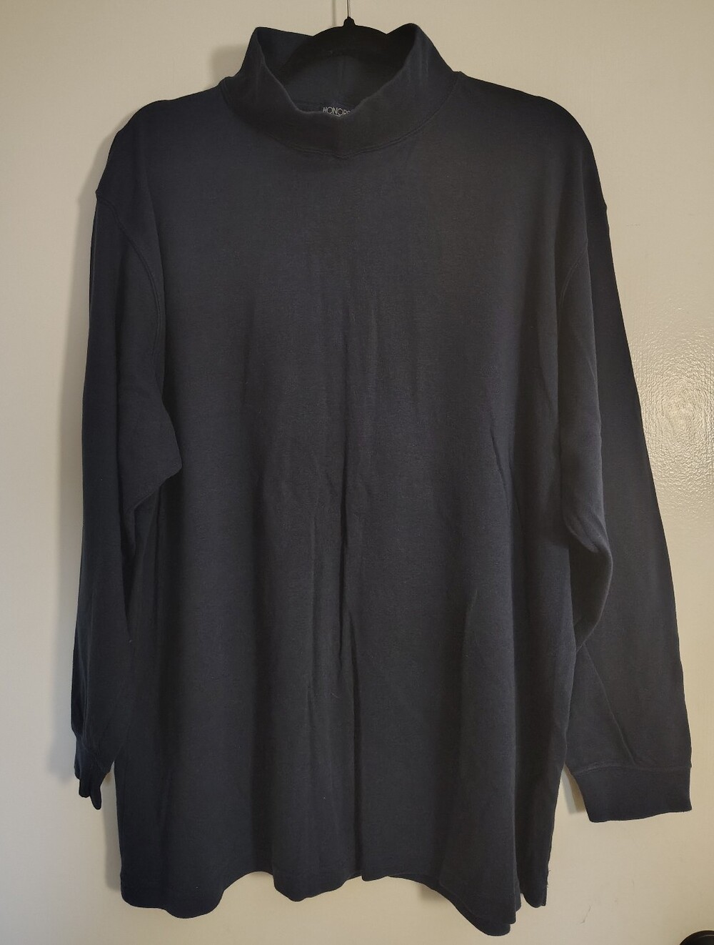 Honors Plus Size Dark Blue Long Sleeve Tee